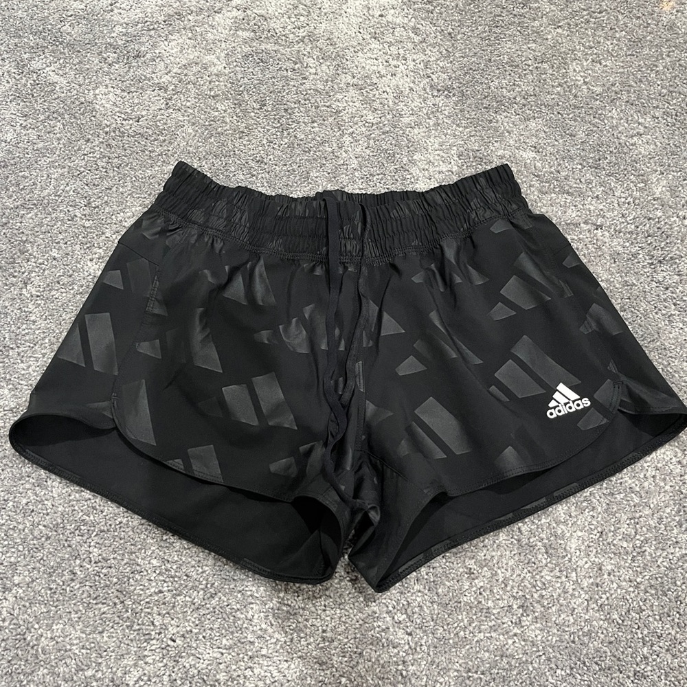 Black adidas areoready running shorts